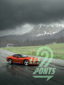Chrysler Viper RT/10 dans le Col des Mosses.