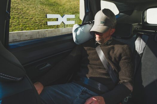 ... l'oreiller pour les passagers somnolant...