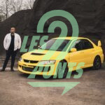 Aurélien et la Mitsubishi Lancer Evolution VIII.