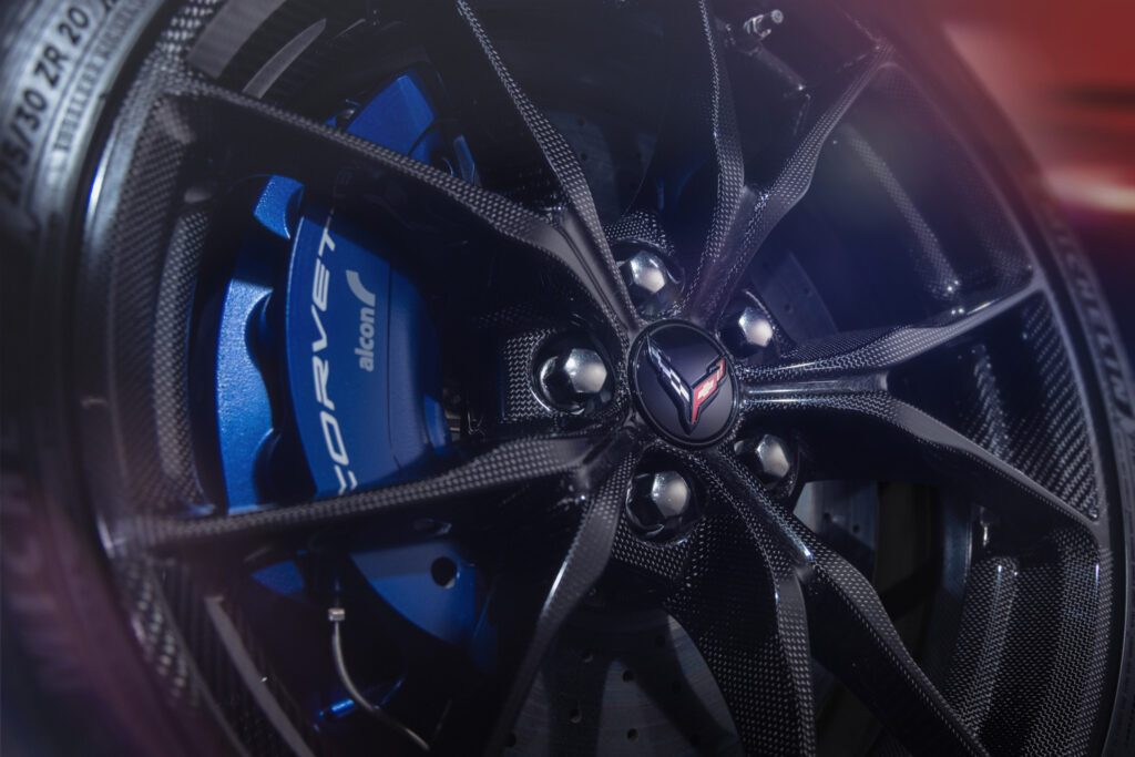Jante en fibre de carbone et étrier de la Chevrolet Corvette ZR1X (2026)
