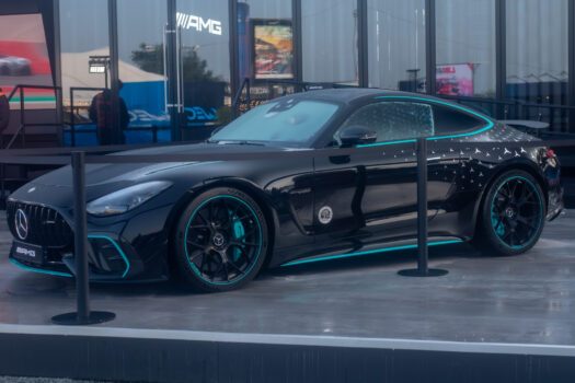 Mercedes AMG GT présentée sur le stand constructeur
