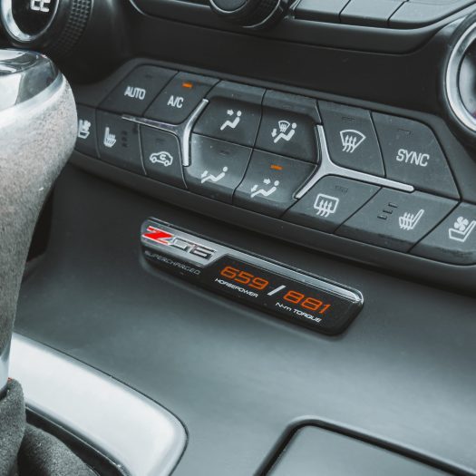 L'habitacle de la Corvette C7 Z06