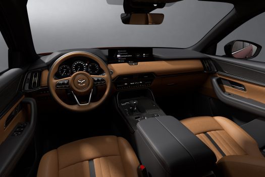 Mazda CX-80 Homura Plus 2026, sellerie Tan