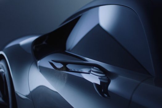 Rétroviseur évidé aérodynamique du concept car Lexus LFA