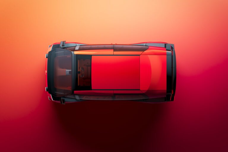 Vue de dessus de la Citroën ELO