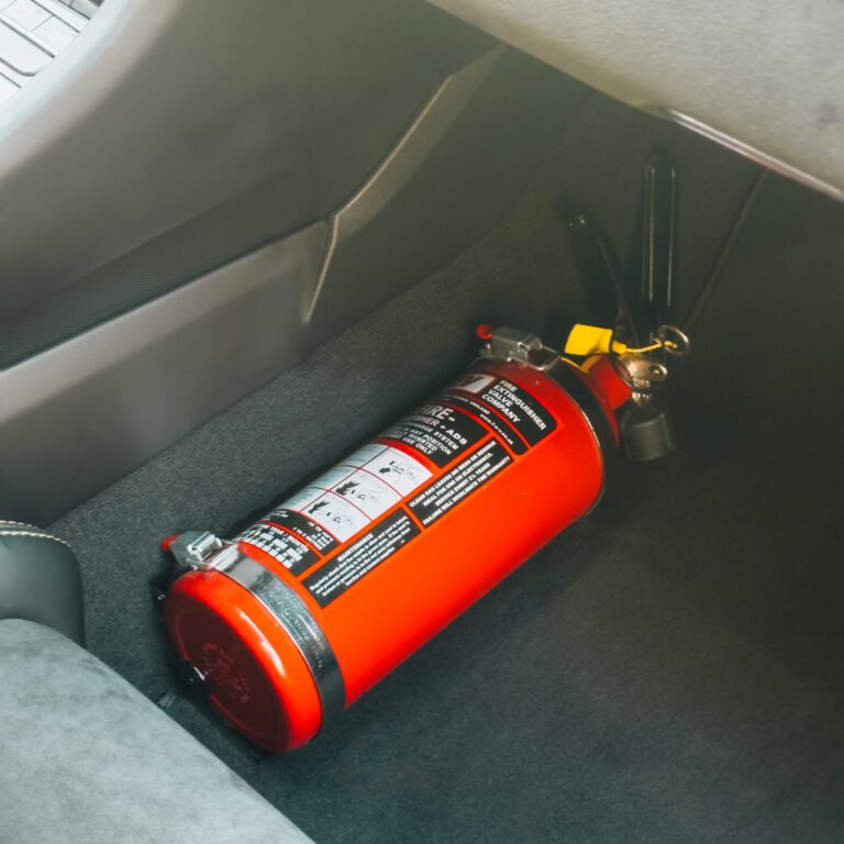 L'extincteur du pack Clubsport.