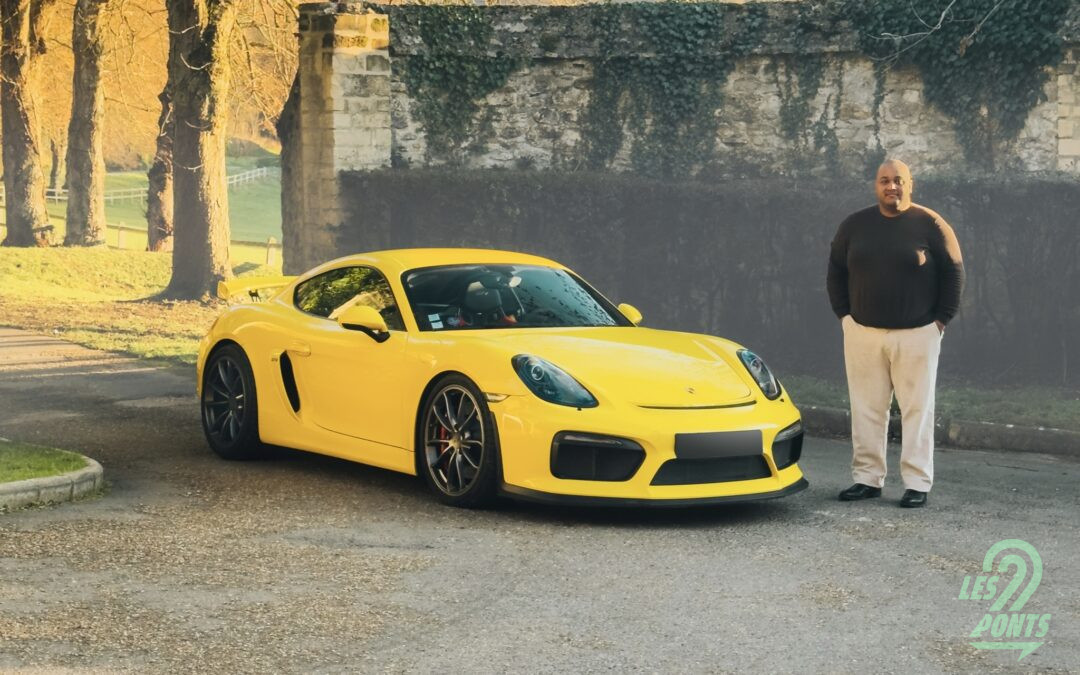 Aurélien et la Porsche Cayman GT4 (981).