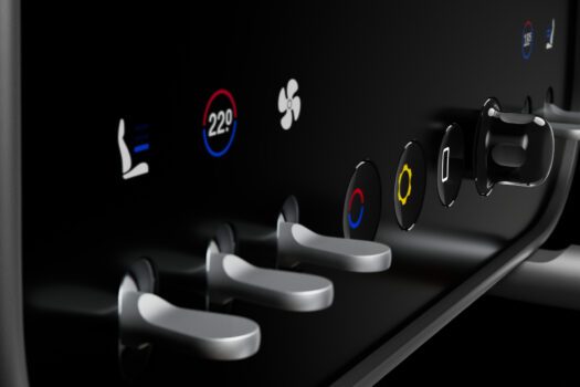 La Ferrari Luce possède de nombreux boutons physiques