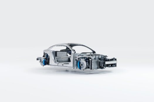 Le nouvelle plateforme Alpine Performance Platform vue de trois-quarts avant