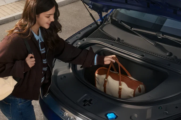 Vue du frunk de la BYD Atto 3 EVO