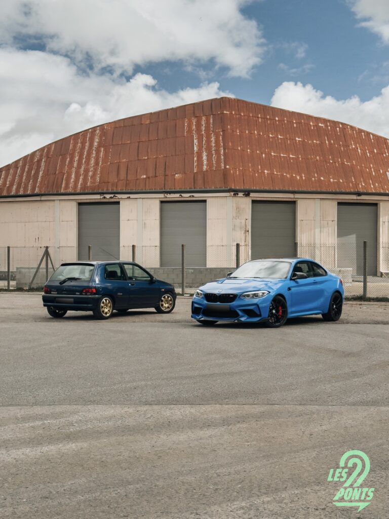 Le duo du jour, la Clio Williams et la M2 CS !