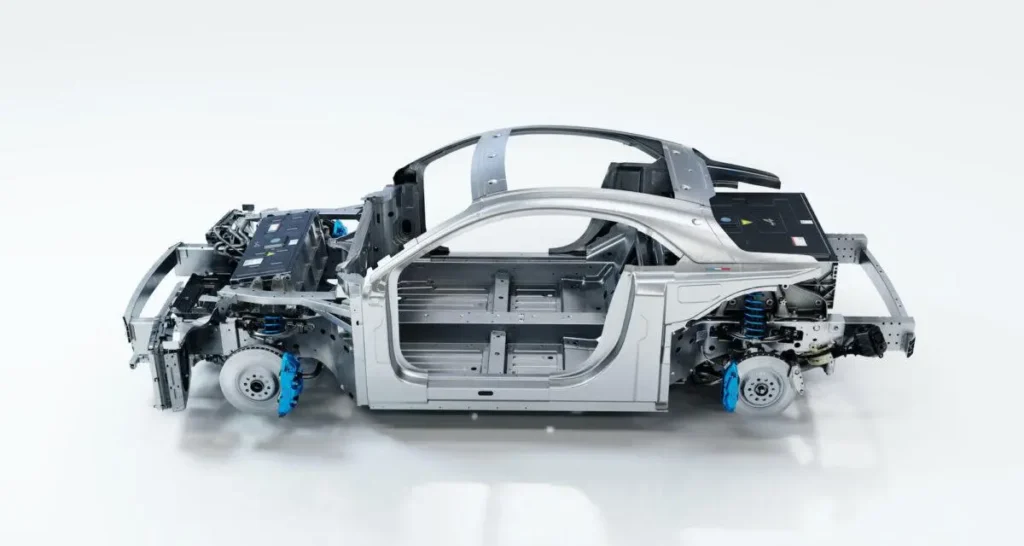Le châssis de la nouvelle Alpine A110 électrique