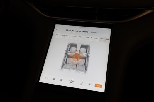 Le système audio 20 haut-parleurs MG IM permet beaucoup de personnalisations de spatialisation.