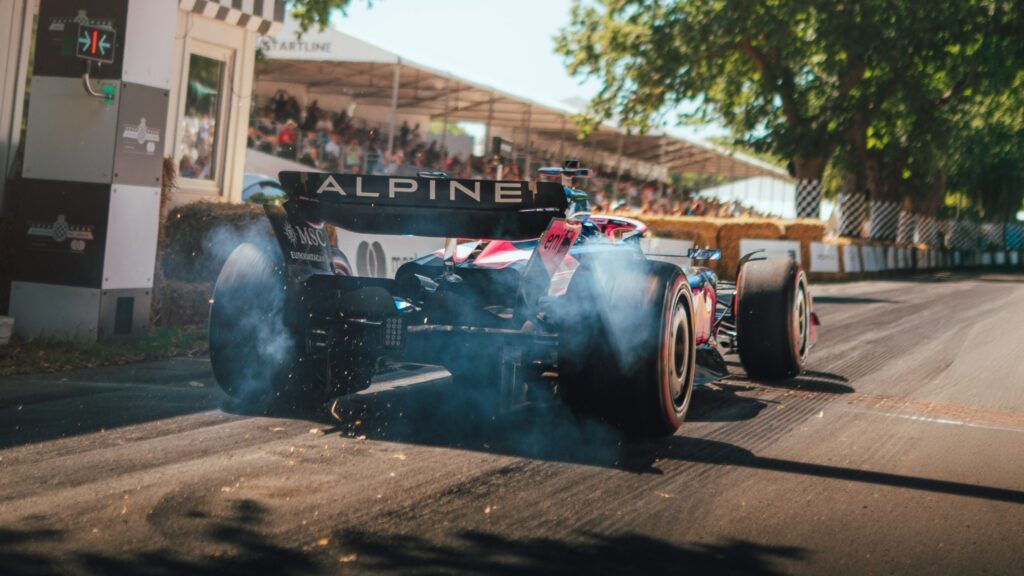 Pierre Gasly à bord de la F1 Alpine au Goodwood Festival of Speed 2026