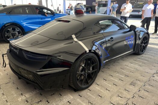 Vue arrière de l'Alpine A110 Future
