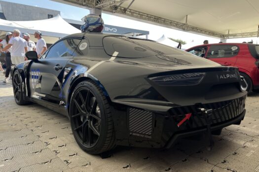 Autre vue arrière de l'Alpine A110 Future