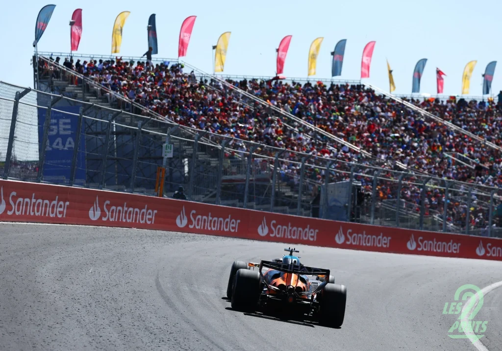 Vue du banking du GP de Madrid